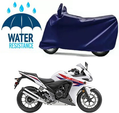 Furious3D Two Wheeler Cover for Honda(CBR500R, Blue)