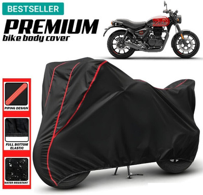 Car Styling Waterproof Two Wheeler Cover for Royal Enfield(Hunter 350, Multicolor)