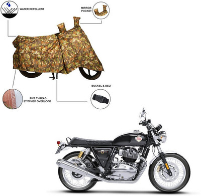 Furnish Flow Two Wheeler Cover for Royal Enfield(Interceptor 650, Multicolor)