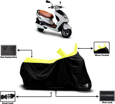 Amexride Two Wheeler Cover for Okinawa(Raise, Yellow)