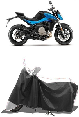 SUGASHRI Waterproof Two Wheeler Cover for CFMoto(650 NK, White, Black)