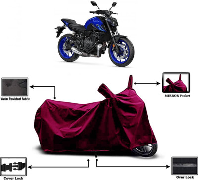 KEDIT Two Wheeler Cover for Yamaha(MT 07, Maroon)