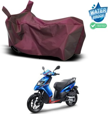 Ascension Waterproof Two Wheeler Cover for Aprilia(SR 125, Maroon)