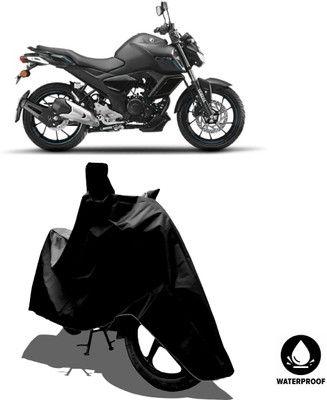 Amexride Waterproof Two Wheeler Cover for Yamaha(FZ S V3.0 FI, Black)