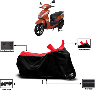 Amexride Two Wheeler Cover for Ampere(Magnus BS6, Red)