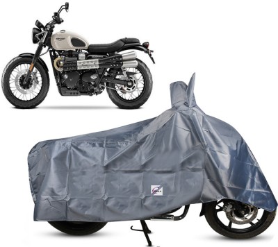 EGAL Waterproof Two Wheeler Cover for Triumph(Street Scrambler, Grey)