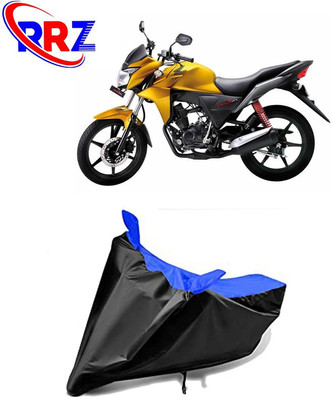 RRZ Waterproof Two Wheeler Cover for Honda(CB Twister, Black, Blue)