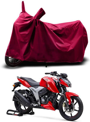 KEDIT Two Wheeler Cover for TVS(Apache RTR 160, Maroon)