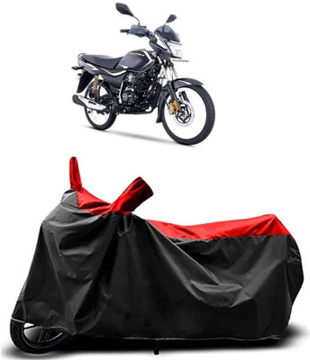 KEDIT Two Wheeler Cover for Bajaj(Platina 100 DTS-i, Red, Black)