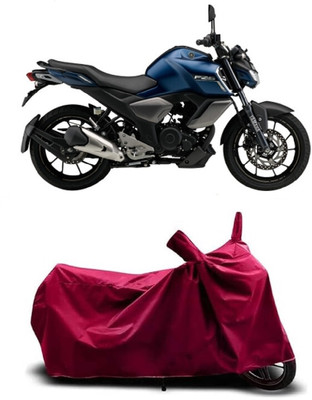 Coxtor Waterproof Two Wheeler Cover for Yamaha(FZ S FI New, Maroon)