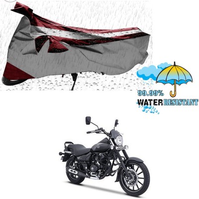 Ascension Two Wheeler Cover for Bajaj(Avenger Street 160, Silver, Maroon)