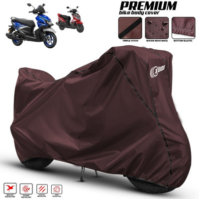 xodi Two Wheeler Cover for Yamaha(Ray-ZR 125FI BS6, Maroon, Black)