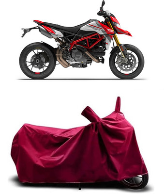 Coxtor Waterproof Two Wheeler Cover for Ducati(Hypermotard, Maroon)