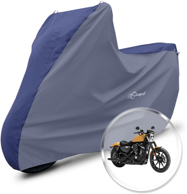 Neodrift Two Wheeler Cover for Harley Davidson(Iron 883, Blue, Grey)
