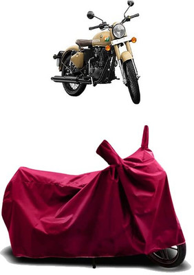 AASHTIK AMRT Two Wheeler Cover for Royal Enfield(Classic 350, Maroon)