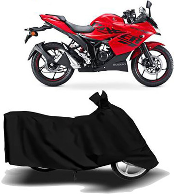Mdstar Waterproof Two Wheeler Cover for Suzuki(Gixxer 250, Black)