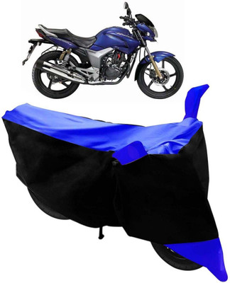 Mdstar Waterproof Two Wheeler Cover for Hero(CBZ TYPE 1, Black, Blue)