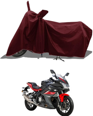 AESTRYD Two Wheeler Cover for Benelli(302R, Maroon)