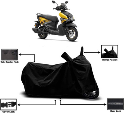 AASHTIK MART Two Wheeler Cover for Yamaha(Ray-ZR 125FI BS6, Black)