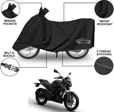 Defendo Waterproof Two Wheeler Cover for Bajaj(Pulsar N160, Black)