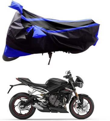 Genipap Two Wheeler Cover for Triumph(Street Triple RS, Black, Blue)