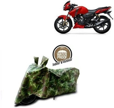 THE REAL ARV Waterproof Two Wheeler Cover for TVS(Apache RTR 160, Multicolor)