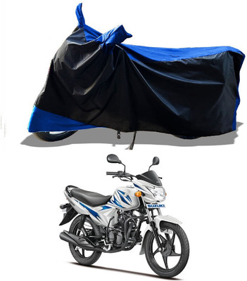 DeepShakshi AUTOMOTIVE Waterproof Two Wheeler Cover for Suzuki(Hayate, Blue)
