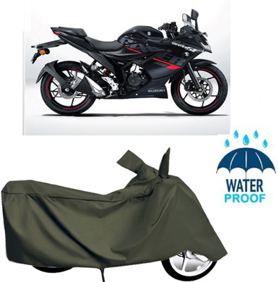Autoinnovation Waterproof Two Wheeler Cover for Suzuki(Green)