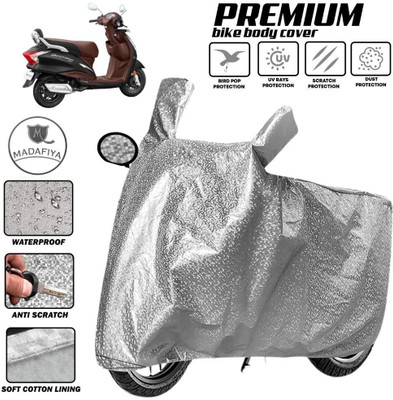 MADAFIYA Two Wheeler Cover for Hero(MotoCorp Destini 125, Silver)