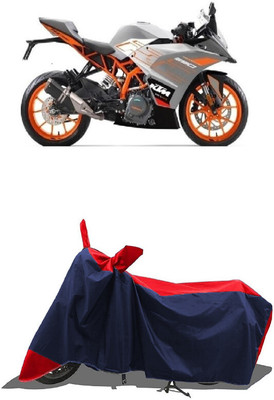 SUGASHRI Waterproof Two Wheeler Cover for KTM(RC 390, Red, Blue)