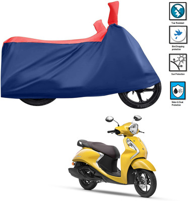CODOKI Waterproof Two Wheeler Cover for Yamaha(Fascino BS6, Red)