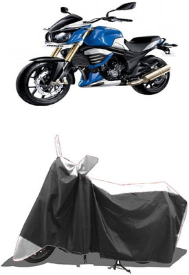 SUGASHRI Waterproof Two Wheeler Cover for Mahindra(MOJO XT 300, White, Black)