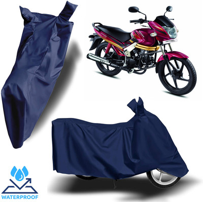 ROYAL AUTO MART Waterproof Two Wheeler Cover for Mahindra(Centuro, Blue)