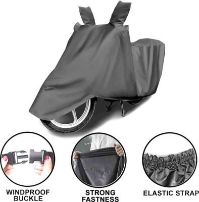 BigFly Waterproof Two Wheeler Cover for TVS(Star City Plus BS6, Grey)