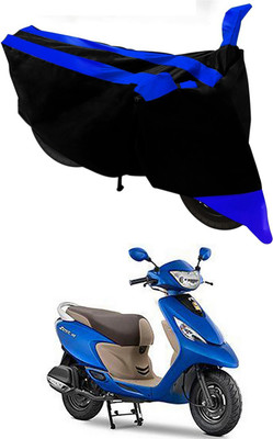 MMSSTAR Waterproof Two Wheeler Cover for TVS(Zest 110, Blue, Black)