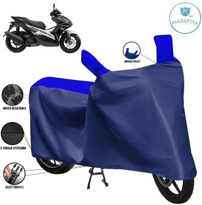 MADAFIYA Waterproof Two Wheeler Cover for Yamaha(Aerox 155 Maxi, Blue, Multicolor)