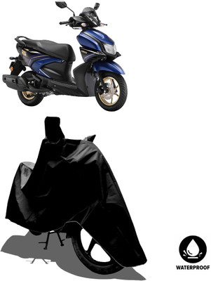 Amexride Waterproof Two Wheeler Cover for Yamaha(Ray ZR, Black)