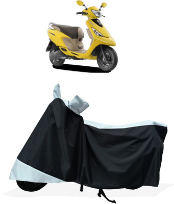 Tricway Two Wheeler Cover for TVS(Scooty Zest 110, White)