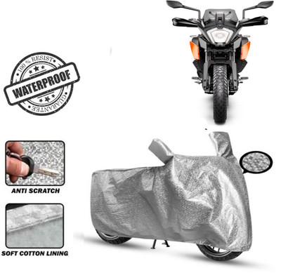 Autoinnovation Waterproof Two Wheeler Cover for KTM(Silver)