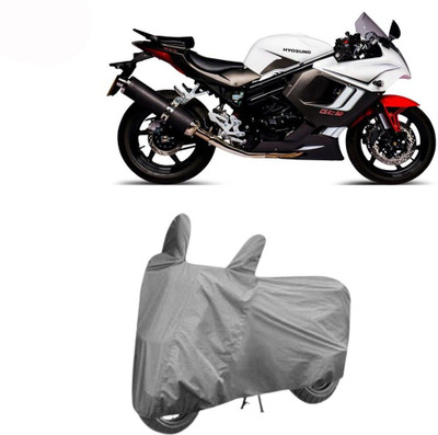 DeepShakshi AUTOMOTIVE Waterproof Two Wheeler Cover for Hyosung(GTS 300, Black)
