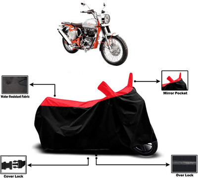 Amexride Two Wheeler Cover for Royal Enfield(Bullet Trials 350, Red)