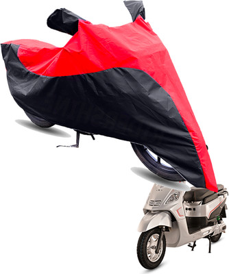 FurniGully Two Wheeler Cover for Hero(Electric NYX BS6, Red, Black)