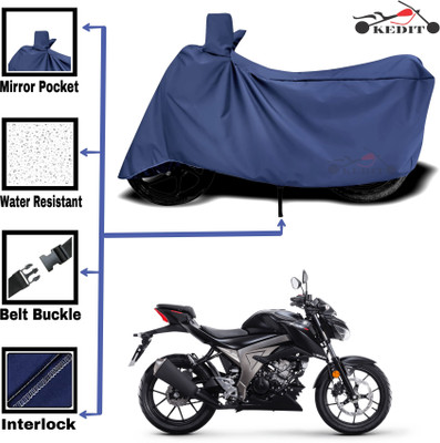 AASHTIK MART Two Wheeler Cover for Suzuki(Gixxer 250, Blue)