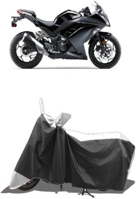 RAAMKM Two Wheeler Cover for Hero, Honda, Bajaj, TVS, Yamaha(Sport ES BS6, White, Black)