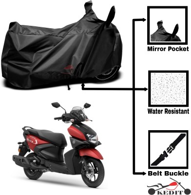 KEDIT Two Wheeler Cover for Universal For Bike(Ray-ZR 125FI BS6, Black)