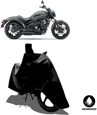 Amexride Waterproof Two Wheeler Cover for Kawasaki(Vulcan S BS6, Black)