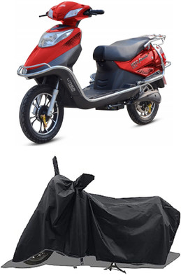 SPECTUS Two Wheeler Cover for Hero(Electric Scooter, Black)