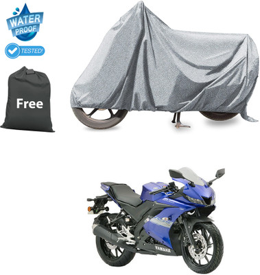 CODOKI Waterproof Two Wheeler Cover for Yamaha(R15S, Silver)
