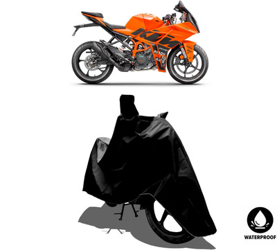 Amexride Waterproof Two Wheeler Cover for KTM(RC125, Black)