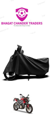 bhagat chander traders Waterproof Two Wheeler Cover for Bajaj(Pulsar 180NS, Black)